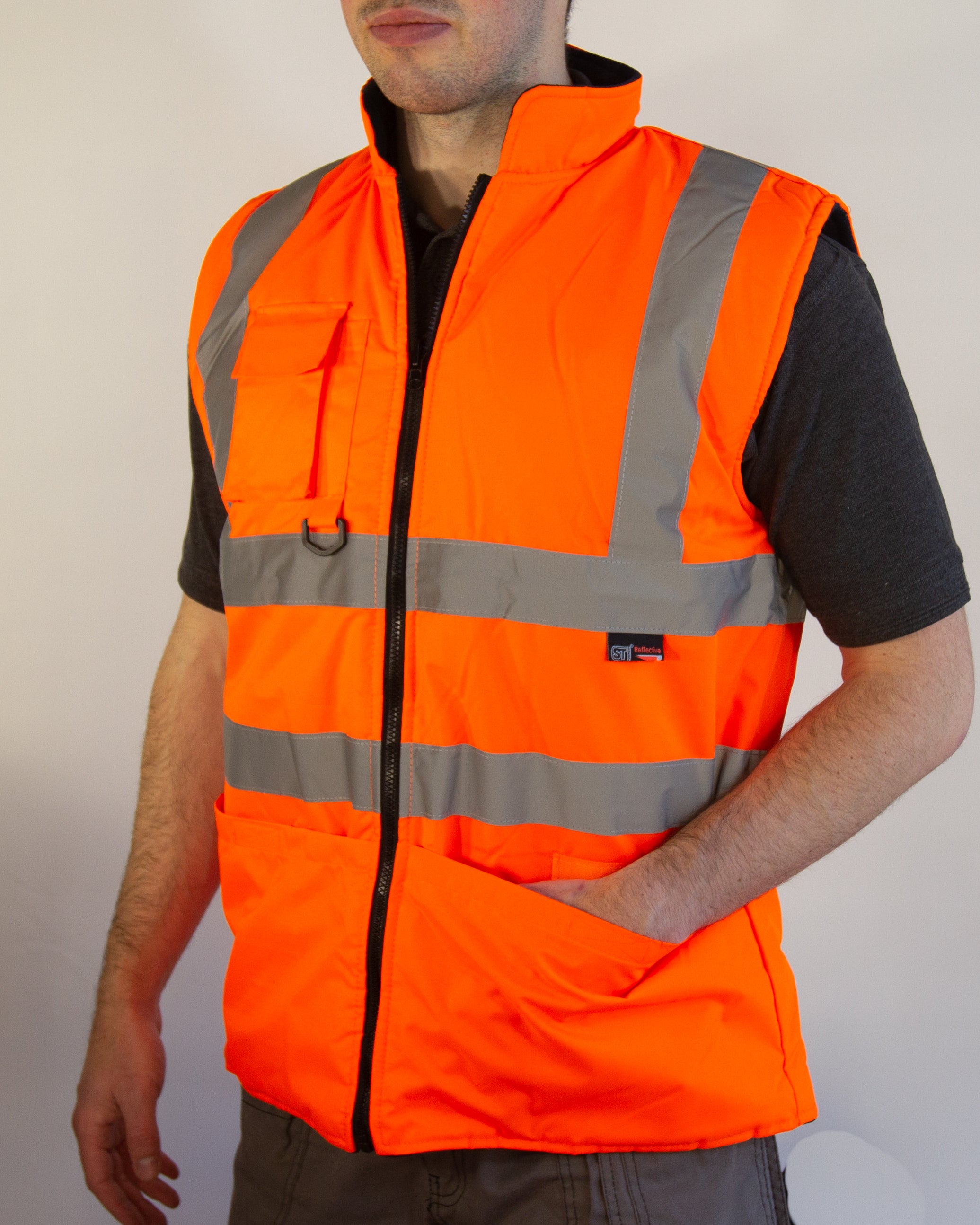 Hi vis clearance orange bodywarmer