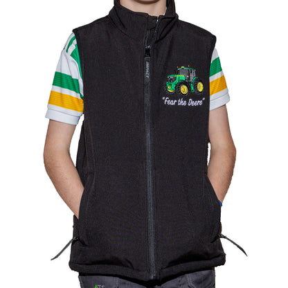 Water-Resistant Kids Softshell Tractor Bodywarmer