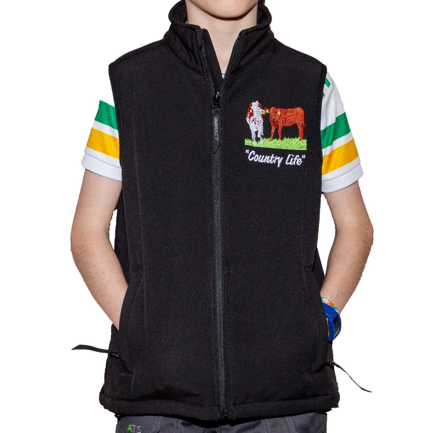 Kids Softsheel Body Warmer - Black, Country Life