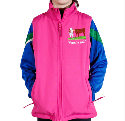 Water-Resistant Kids Softshell Tractor Bodywarmer