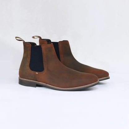 Kids Blacksmith Waxed Brown Chelsea Dealer Boots