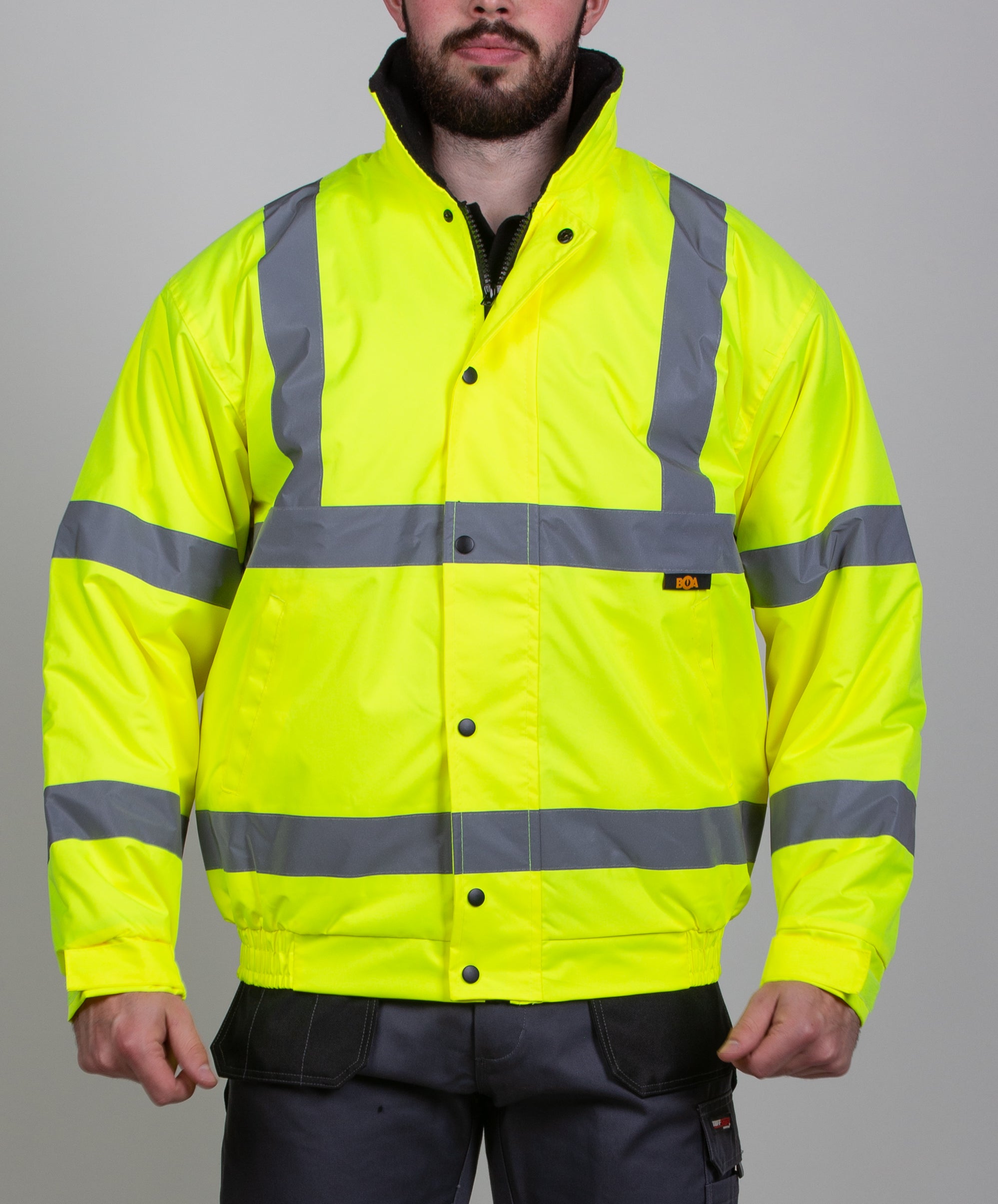 Yellow hi sale vis bomber jacket