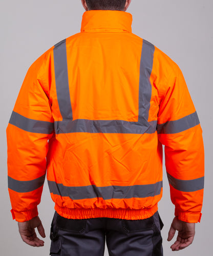 Hi-Vis Bomber Jacket - Orange