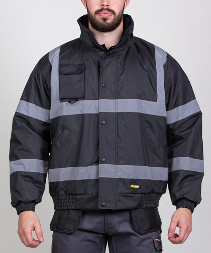 Hi-Vis Bomber Jacket - Navy