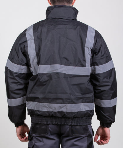 Hi-Vis Bomber Jacket - Navy