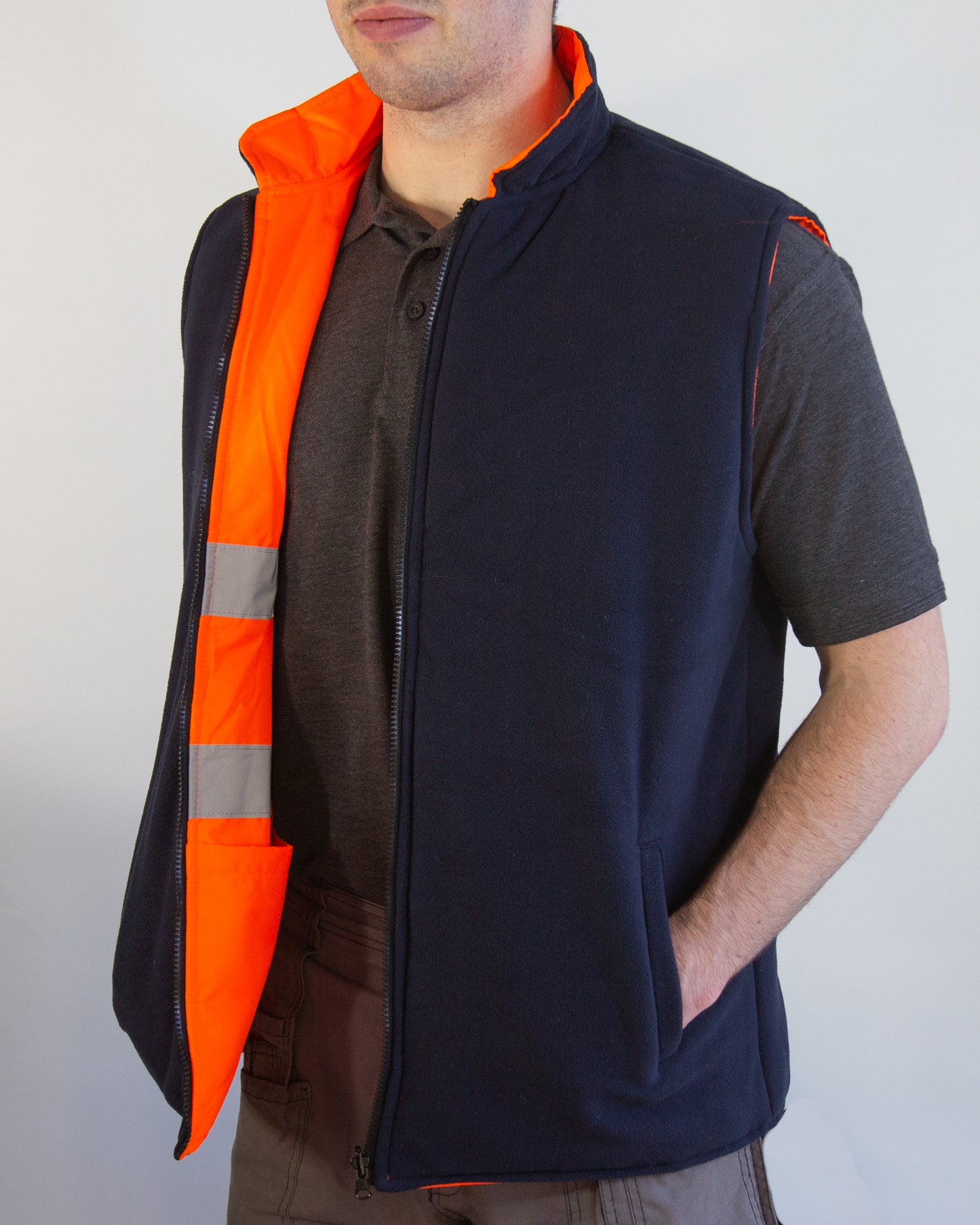 Hi-Vis Bodywarmer - Orange